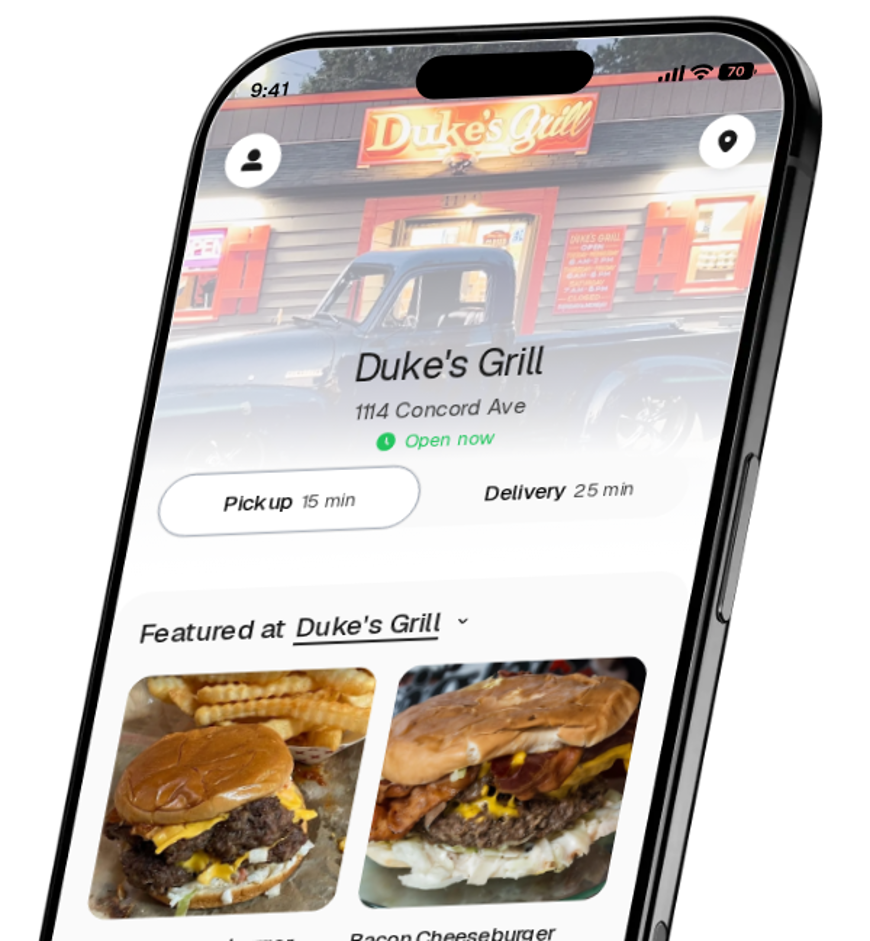 Duke's Grill app preview